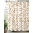 thumbnail image 2 of Shower Curtains Orange Pastoral Flower Bath Curtain Farmhouse Floral Waterproof Bathroom Shower Curtain Set with Hooks Decoration 36 x 72 Inches, 2 of 7