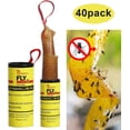 thumbnail image 2 of Tiras adhesivas para trampas para moscas Rollos de pegamento para atrapamoscas, cinta para moscas contra mosquitos de hongos Moscas de frutas y moscas de frutas para interiores y exteriores 40 piezas, 2 of 3