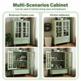 thumbnail image 5 of Aukfa Buffet Pantry Cabinet,2 Doors Wood Sideboard Storage Cabinet for Dining Room Hallway Entryway,Green, 5 of 9