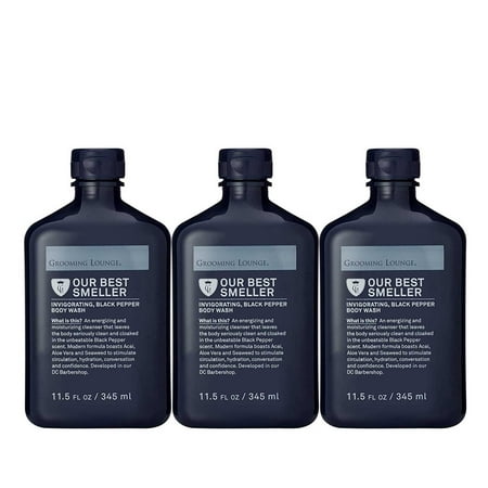 Grooming Lounge Our Best Smeller Body Wash for Men, 11.5 Oz (3 Pack)