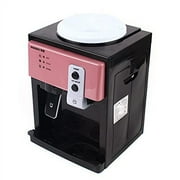 5 Gallon Water Dispenser, Top Loading Countertop Water Cooler Dispenser with Hot&Cold, Freestanding Top Loading Cooler Drinking Machine for Home Office Dorm (Rose Gold)