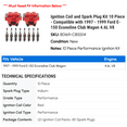thumbnail image 2 of Ignition Coil and Spark Plug Kit 10 Piece - Compatible with 1997 - 1999 Ford E-150 Econoline Club Wagon 4.6L V8 1998, 2 of 2