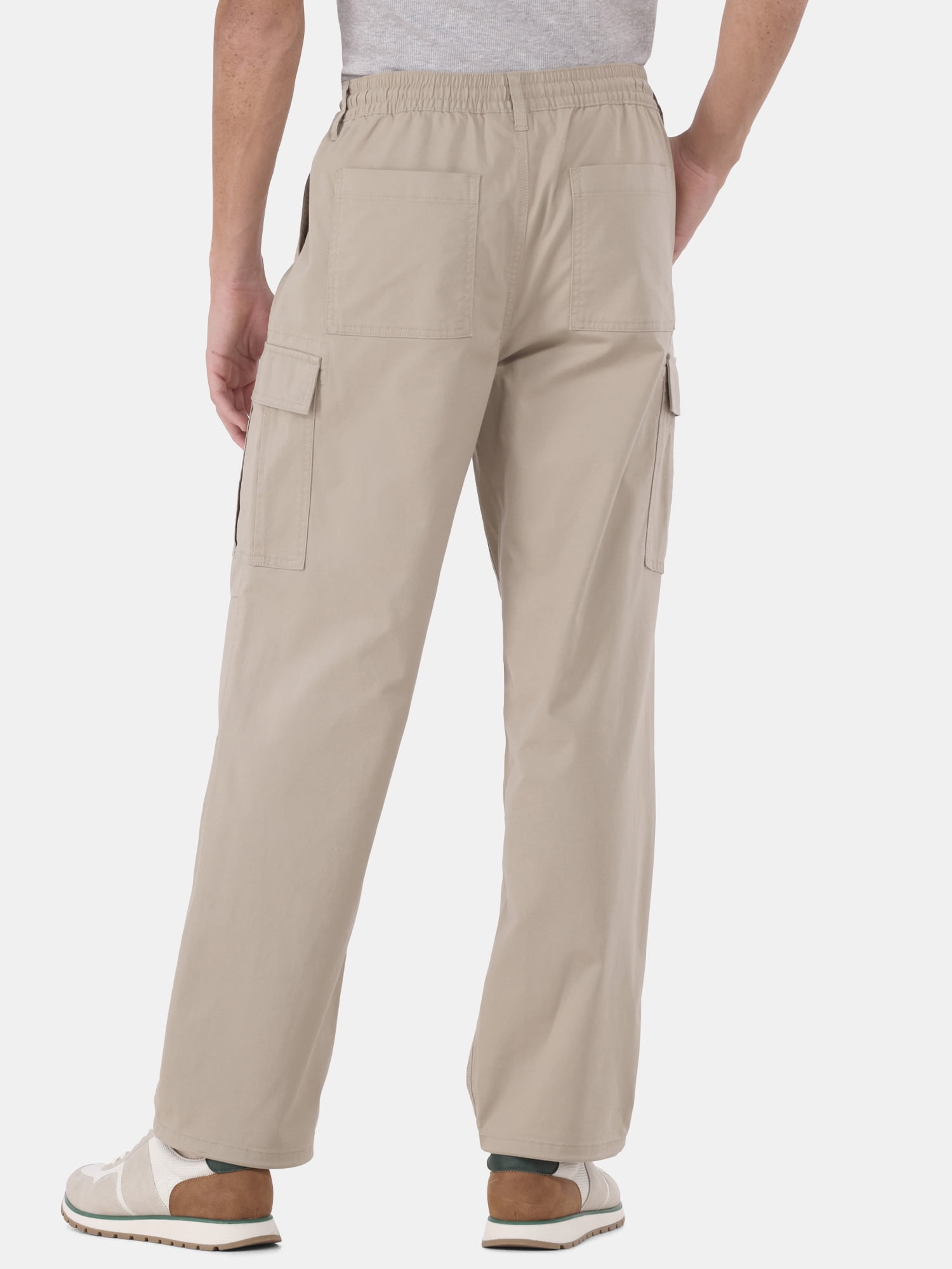 No Boundaries Twill Cargo Pants, Men’s and Big Men’s, Sizes XS-5XL
