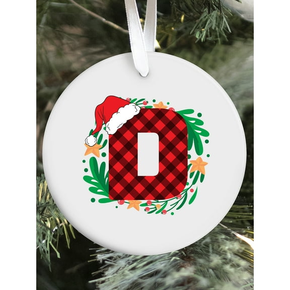 Family Christmas Ornaments for Xmas Tree - Initial Christmas Decor Funny Xmas Gift for Christmas Party