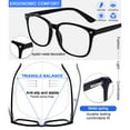 thumbnail image 6 of MARE AZZURO Computer Reading Glasses Women Blue Light Blocking Readers 0 1.0 1.25 1.5 1.75 2.0 2.25 2.5 2.75 3.0 3.5 4.0 5.0 6.0 (Black, 2.00) Composite Lens Anti Eye Strain, Glare, UV400, 6 of 8