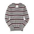 thumbnail image 1 of Aeropostale suéter con cuello en V a rayas para hombre, gris, pequeño Aeropostale Pull-over, 1 of 2