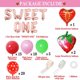 thumbnail image 1 of Sweet One Strawberry Theme Decoraciones para fiesta de cumpleaños Juego de guirnalda de gl Life Girl Star Life Girl Star, 1 of 2