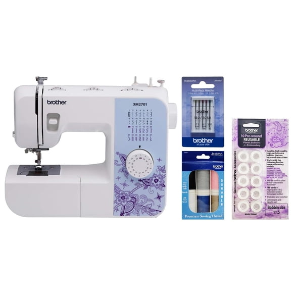 Máquina de coser Brother XM2701 de 27 puntadas con accesorios