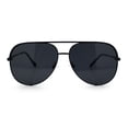 thumbnail image 3 of Womens Luxury Officer Tear Drop Shape Metal Rim Racer Sunglasses [All Black], 3 of 7