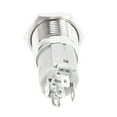 thumbnail image 4 of 3X 12V 16mm Car LED Light Momentary Horn Button Metal Switch Push Button Blue, 4 of 8