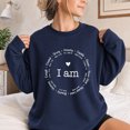 thumbnail image 3 of Jollimate I Am Bible Verse Sweatshirt, Christian Affirmations Graphic Pullover, Gift for Women, 3 of 6