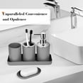 thumbnail image 3 of Set de accesorios de baño ALPIRIRAL gris 10 piezas, 3 of 7