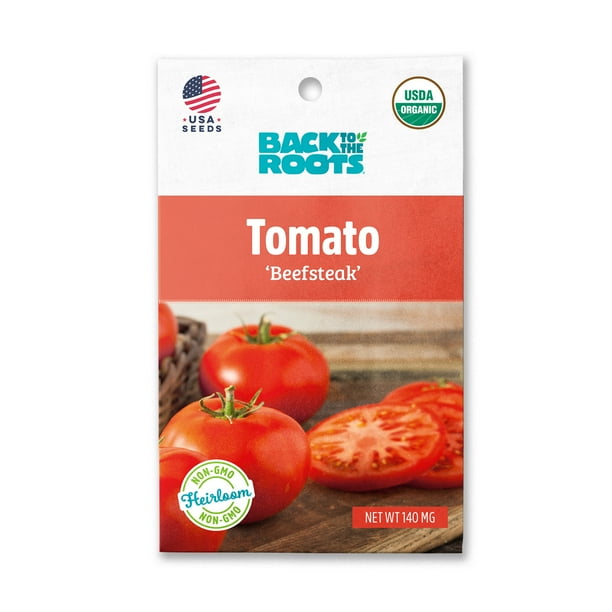 Back to the Roots Organic Beefsteak Tomato Seeds, 1 Seed Packet
