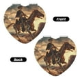 thumbnail image 2 of Goofa Western Skeleton Cowboy Horse Pattern Pocket Mirror, Portable Makeup Mirror,Travel Makeup Mirror,Dual-Sided Compact Mirror,Gift Makeup Mirror-Heart Shape, 2 of 9