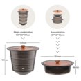 thumbnail image 2 of Soporte para cápsulas de café YONGSHENG Contenedor de almacenamiento acrílico 11 cm 30 cápsulas 13 cm 50 cápsulas 15 cm 80 cápsulas, 2 of 5