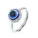 thumbnail image 1 of Anillos de circonio cúbico Silvora contra el mal de ojo plata de ley para mujer, 1 of 8