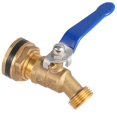 BILAL Brass Rain Barrel Spigot Kit. 55 Gallon Tank Faucet, Bulkhead