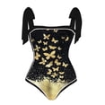 thumbnail image 2 of Traje De Baño Damas 2 piezas de traje de baño atlético de playa para mujer a la moda con vestido para accesorios femeninos (mariposa L), 2 of 8