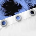 thumbnail image 3 of Erosebridal Cheetah Print Curtains for Living Room, Safari Animal 30%-50% Blackout Curtains Set of 2 (38x54), Blue Black, 3 of 5