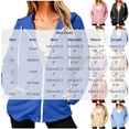 thumbnail image 3 of Neewe Sweaters for Women Long Sleeve Drawstring Sweatshirt Fashion Hoodies Zip Up Loose Casual Fall Tops S-2XL, 3 of 7