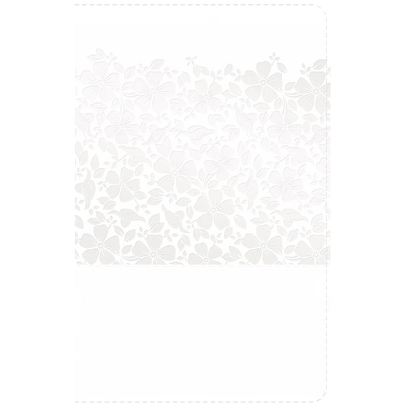 Rvr 1960 Biblia Recuerdo de Boda, Blanco Floral SÃmil Piel, (Hardcover)