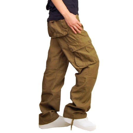 

Amtdh Men s Outdoor Sport Cargo Pants Clearance Camouflage Work Pants with Multi-pocket Classic Fit Hiking Tactical Pant for Men Breathable Casual Comfy Trousers Mens Chino Pants Yellow XXXXL