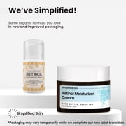 Retinol Face Cream Moisturizer with Hyaluronic Acid and Vitamin E, Hydrating Facial Cream, 2.5% Retinol, 1.7 oz