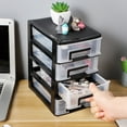 thumbnail image 4 of Contenedores de almacenamiento Lemononstore Gabinete de almacenamiento de cuatro capas Armario de plástico con cajón Organizador de almacenamiento portátil multifunción Muebles Organizadores y, 4 of 7