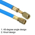 thumbnail image 4 of Uxcell 1/4 SAE Refrigerant Charging Hose 3.9ft 500PSI HVAC Hose for Air Conditioner Manifold Gauge Blue, 4 of 5