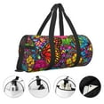 thumbnail image 5 of Haiem Butterfly Garden Pattern Gym Bag for Women Men, Waterproof Travel Duffel Bags, Personal Item Travel Bag Weekender Bag with Shoes Compartment & Wet Pocket, 5 of 8