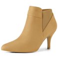 thumbnail image 1 of Unique Bargains Women's Pointed Toe Stiletto Heels Chelsea Ankle Booties, 1 of 5