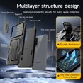 thumbnail image 6 of for Samsung Galaxy A36 5G/A56 5G Case with 2 Pack Screen Protector, Upgrade Slide Camera Cover & Kickstand, Lanyard Strap, Military Grade Shockproof Heavy Duty Robust Bumper Phone Case, Black, 6 of 9