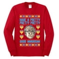 thumbnail image 2 of Wild Bobby, Have a Pretty Pretty Pretty Good Hanukkah Curb Larry, Hanukkah, Men Long Sleeve Shirt, Red, Large, 2 of 4