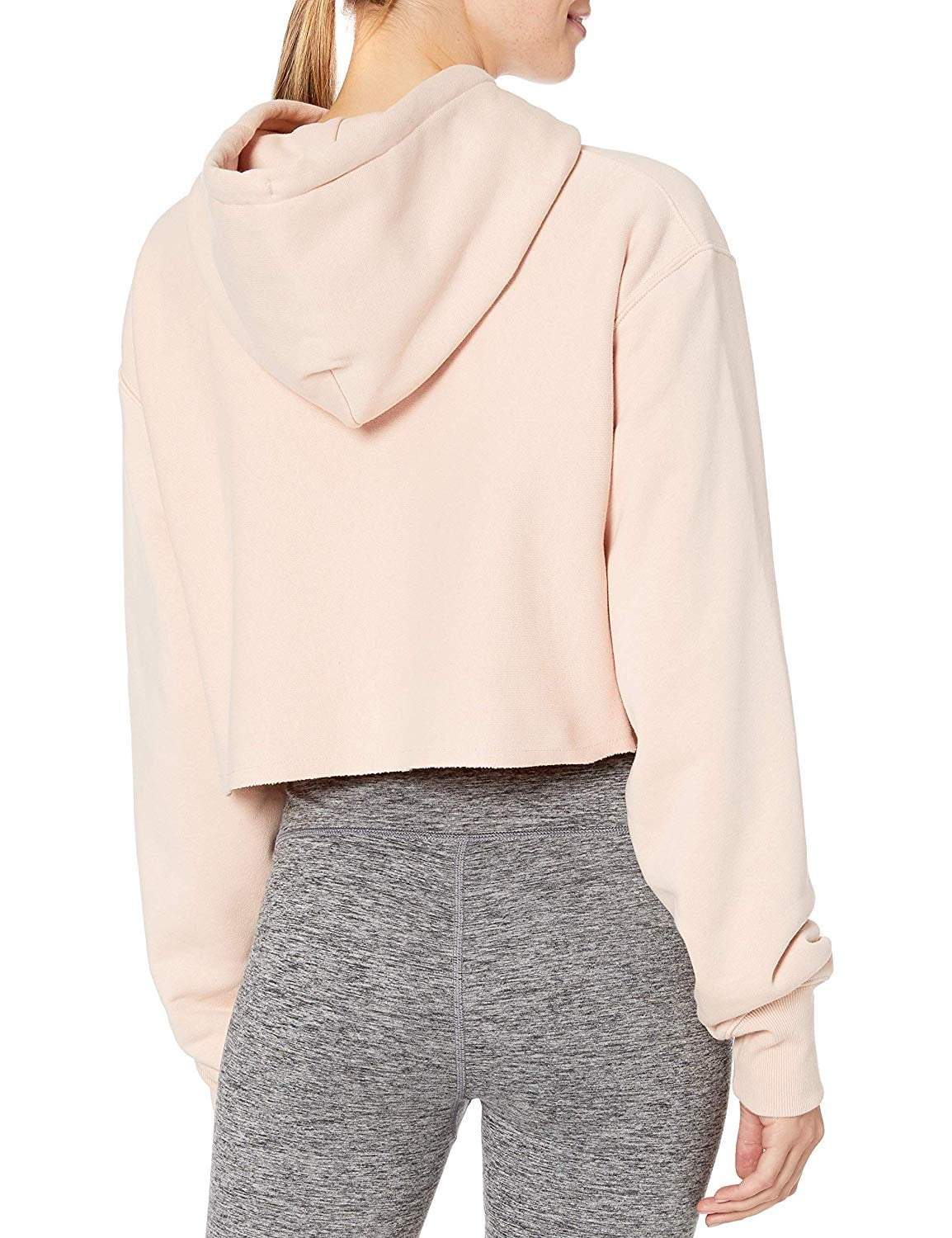 champion life women's reverse weave cropped cut off hoodie