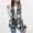 Dark Gray, variant on Nmnitkp Women's Plaid Vest Coat Casual Button Front Sleeveless Blazer Jacket Outerwear Green,L