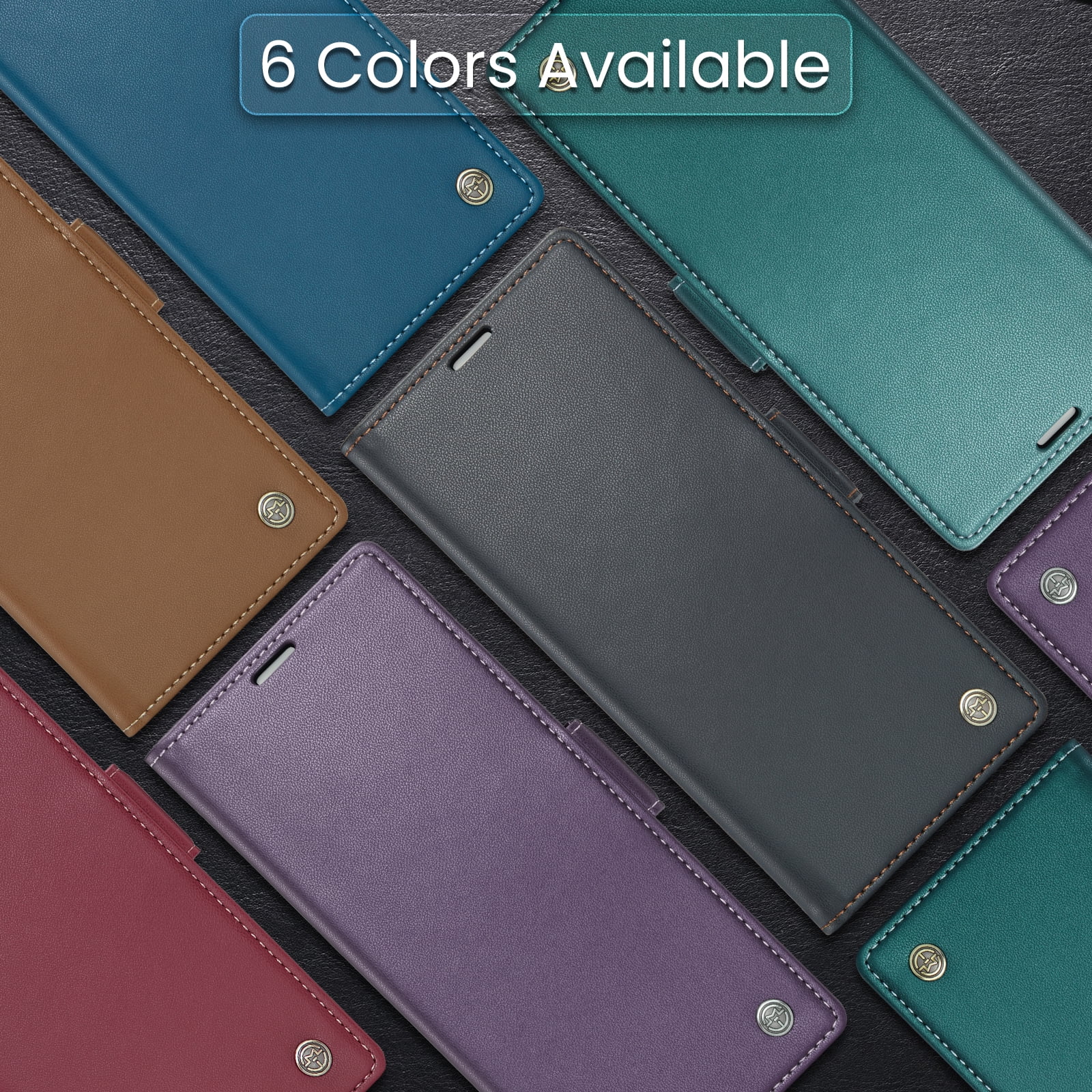 For OPPO Reno 8 5G Reno 10 5G 8T 4G 8 Pro Case Wallet, For Realme C55 10 11 Pro A76 A96 A77 A78 A57 A57S Card Holder PU Leather Magnetic Folio Flip Protective Phone Cover