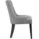 thumbnail image 3 of Silla auxiliar de comedor Modway Regent tapizada en gris claro, 3 of 5