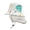 White, variant on REDARER Kids Dinosaur Sun Protection Bucket Hat, UPF 50 Wide Brim Fisherman Hat with Neck Flap,2-8 Years