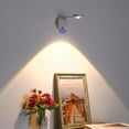 thumbnail image 1 of FZC-Motion Sensor Cordless Picture Lights,3 Color Temperature Art Display Lights, Led Dimmable Rechargeable Wall Lamp with Rotate Gooseneck Arm for Paintings,Tap Lights, Push Lights for Closet, 1 of 4