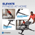 thumbnail image 3 of Stamina X Adjustable Ab, Back, & Core, Exercise Hyperextension Bench, Black, 3 of 14