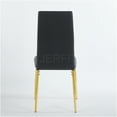 thumbnail image 6 of JERFIT 4-Pack Dining Chairs Set with Golden Metal Legs and Black Seat for Kitchen, Dining Room, 6 of 10
