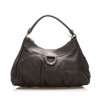 Women Pre-Owned Gucci Abbey Shoulder Bag Calf Leather Brown