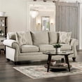 thumbnail image 2 of Furniture of America Maggi Transitional Fabric 2-Piece Sofa Set in Cream, 2 of 7