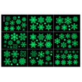 thumbnail image 3 of Juego de 9 piezas de pegatinas luminosas YONGSHENG copos de nieve de varias formas, 3 of 5