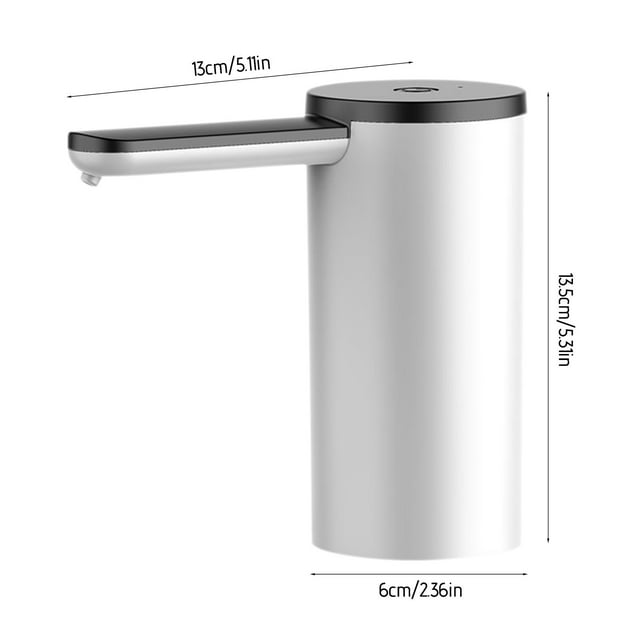 RKSTN Water Dispenser Portable Water Bottle Pump Desktop Water Bottle Dispenser for 5 Gallon Universal Bottles USB Charging Water Dispenser with Water Pipe for Home Outdoor Kitchen Gadgets