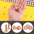 25 Sets Copper Rivet Burrs Washer,15/32 Inch Long Leather Copper
