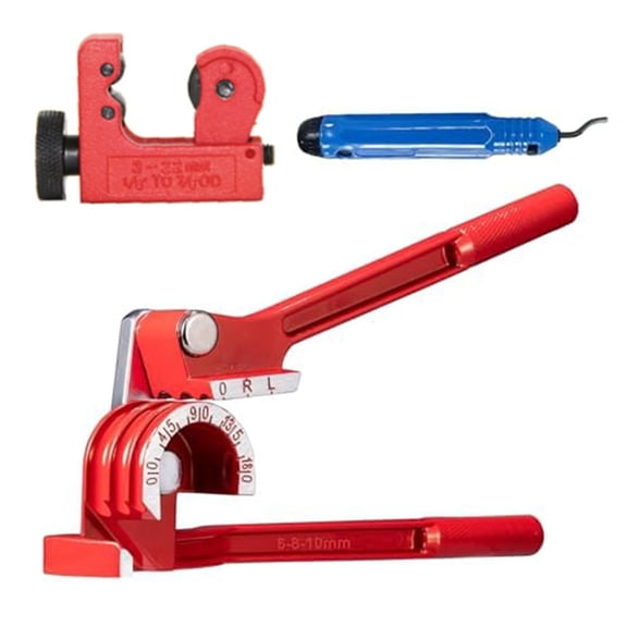 Mosiee Multifunctional Three-Slot Pipe Bender Set:Cutting & Bending Tools!