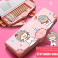 thumbnail image 5 of yeegool Cute Pattern Hard Cover Pencil Case, Multicolor, 1 Count, 5 of 5