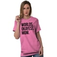 thumbnail image 5 of Worlds Okayest Mom Mothers Day Mama Women's Graphic T Shirt Tees Brisco Brands S, 5 of 5