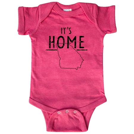 

Inktastic It s Home- State of Georgia Outline Distressed Text Gift Baby Boy or Baby Girl Bodysuit